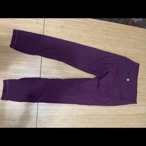 Lululemon Align pant 28” inseam maroon